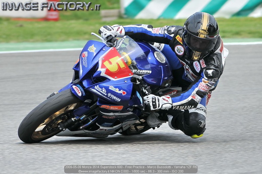 2009-05-09 Monza 3514 Superstock 600 - Free Practice - Marco Bussolotti - Yamaha YZF R6